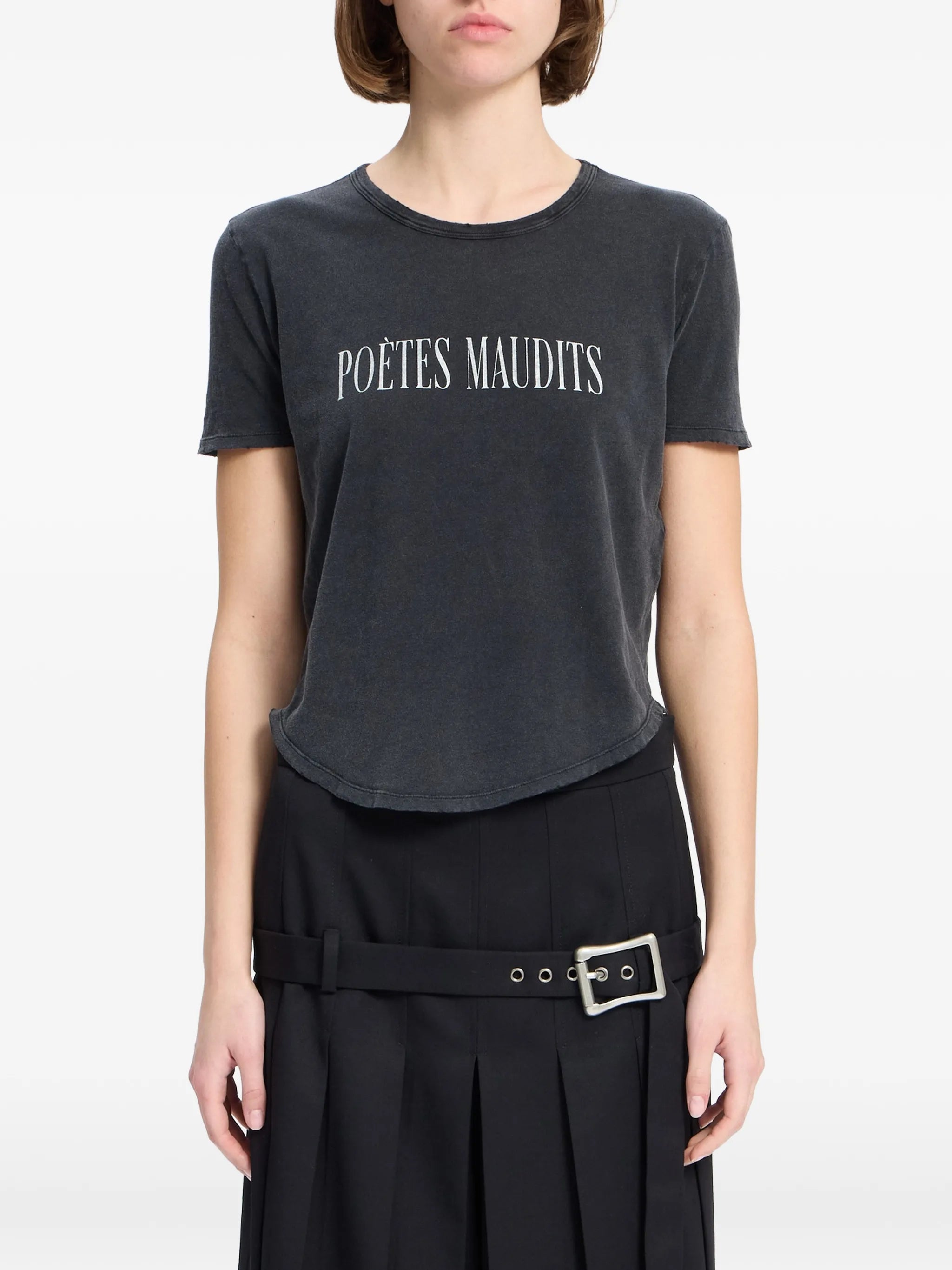 Ann Demeulemeester Ann Demeulemeester Floor Micro Curved-hem T-shirt
