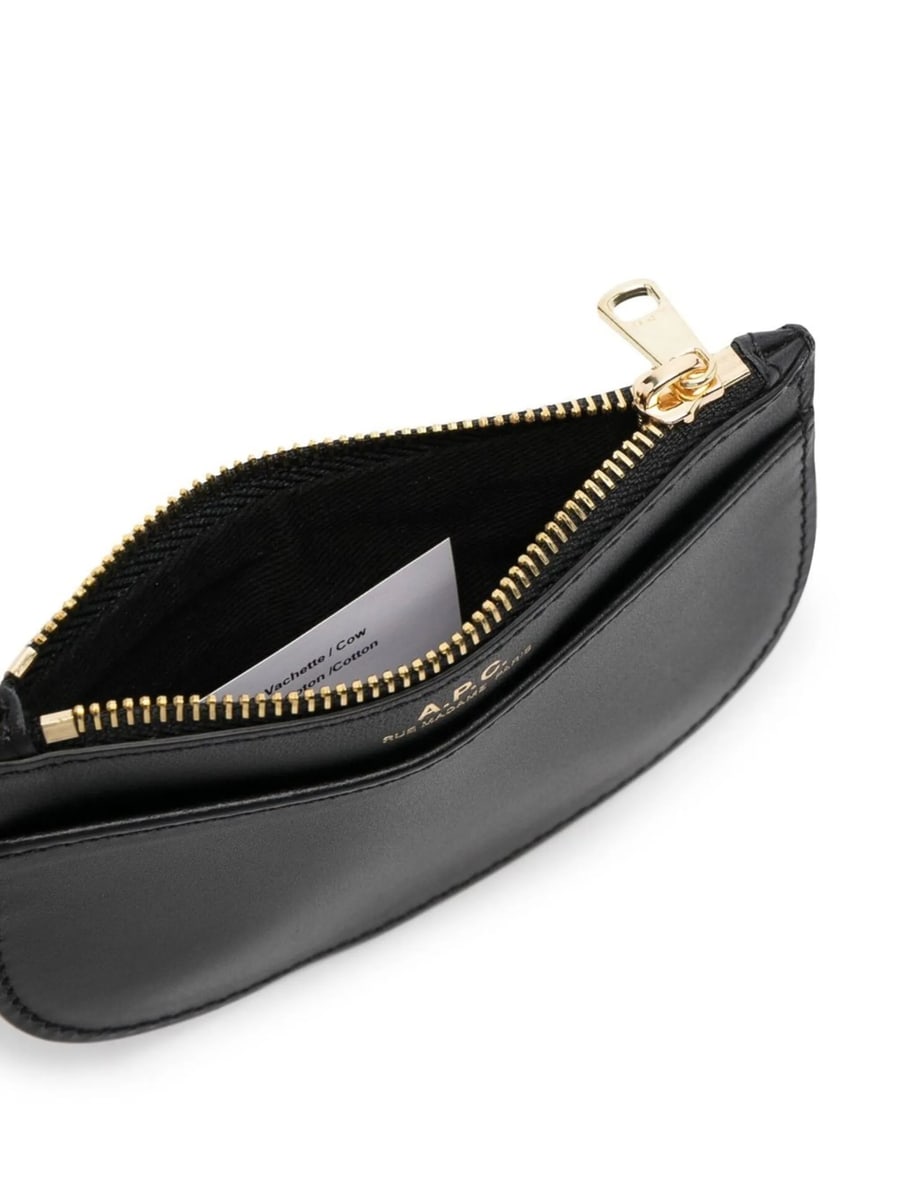 A.P.C. A.p.c. Rounded Leather Purse, view 3
