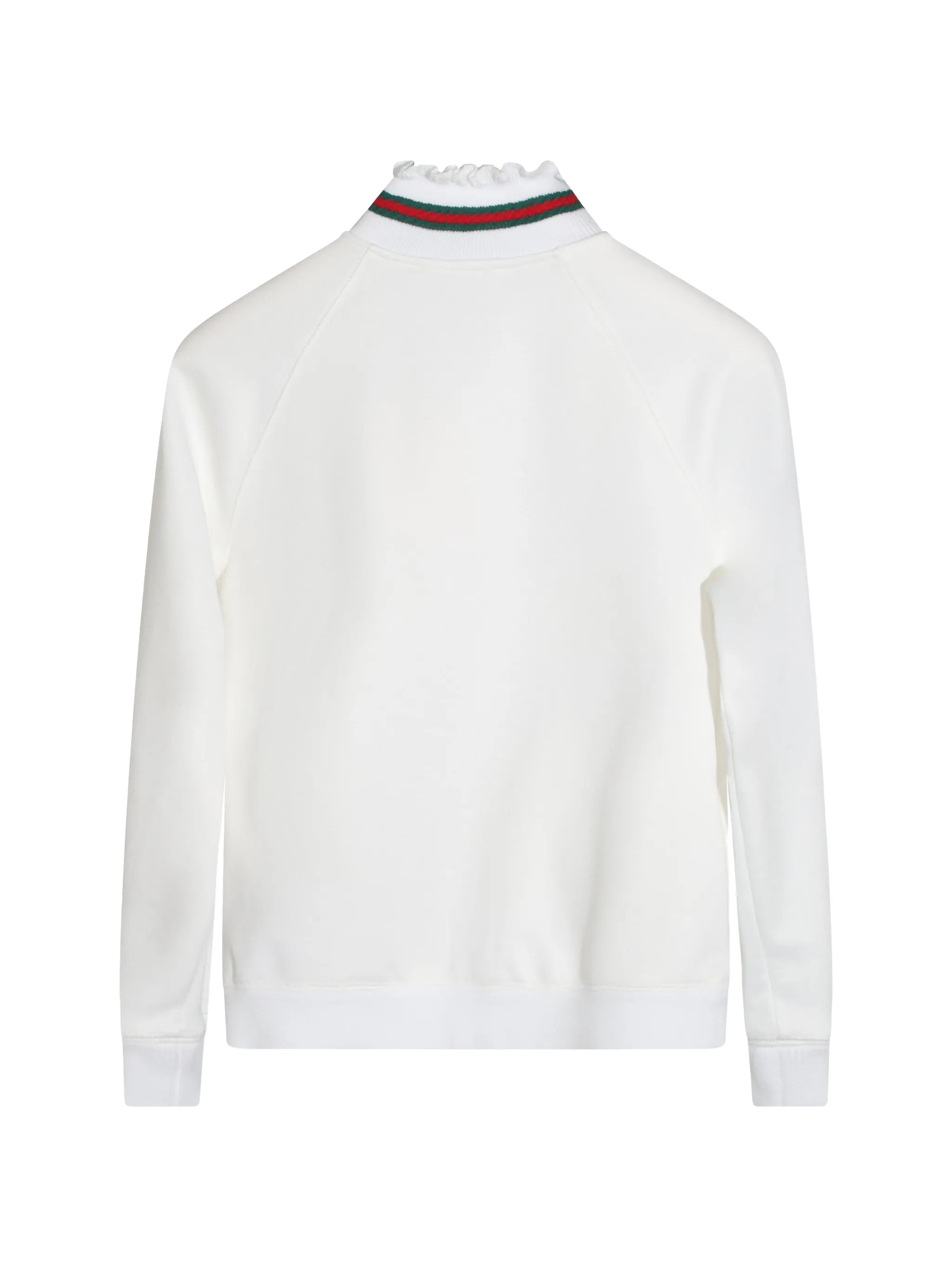 Gucci Gucci Web-stripe Ruffle-trim Sweater, view 2