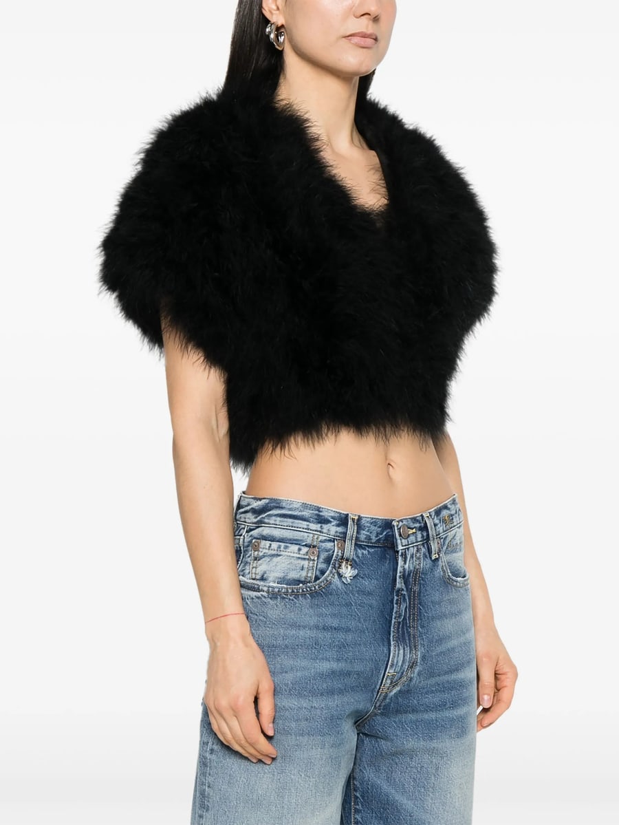 Yves Salomon Yves Salomon Feather Jacket, view 2