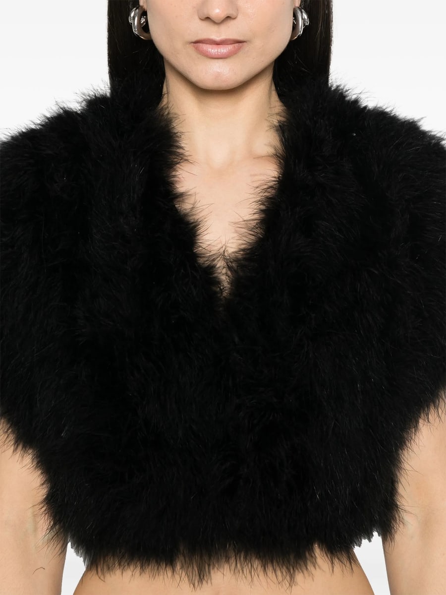 Yves Salomon Yves Salomon Feather Jacket, view 3