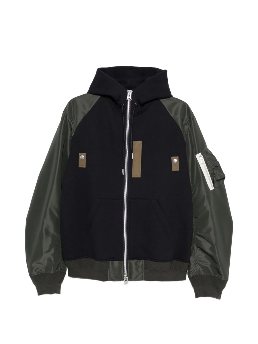 Sacai Sacai Panelled Zip-fastening Jacket