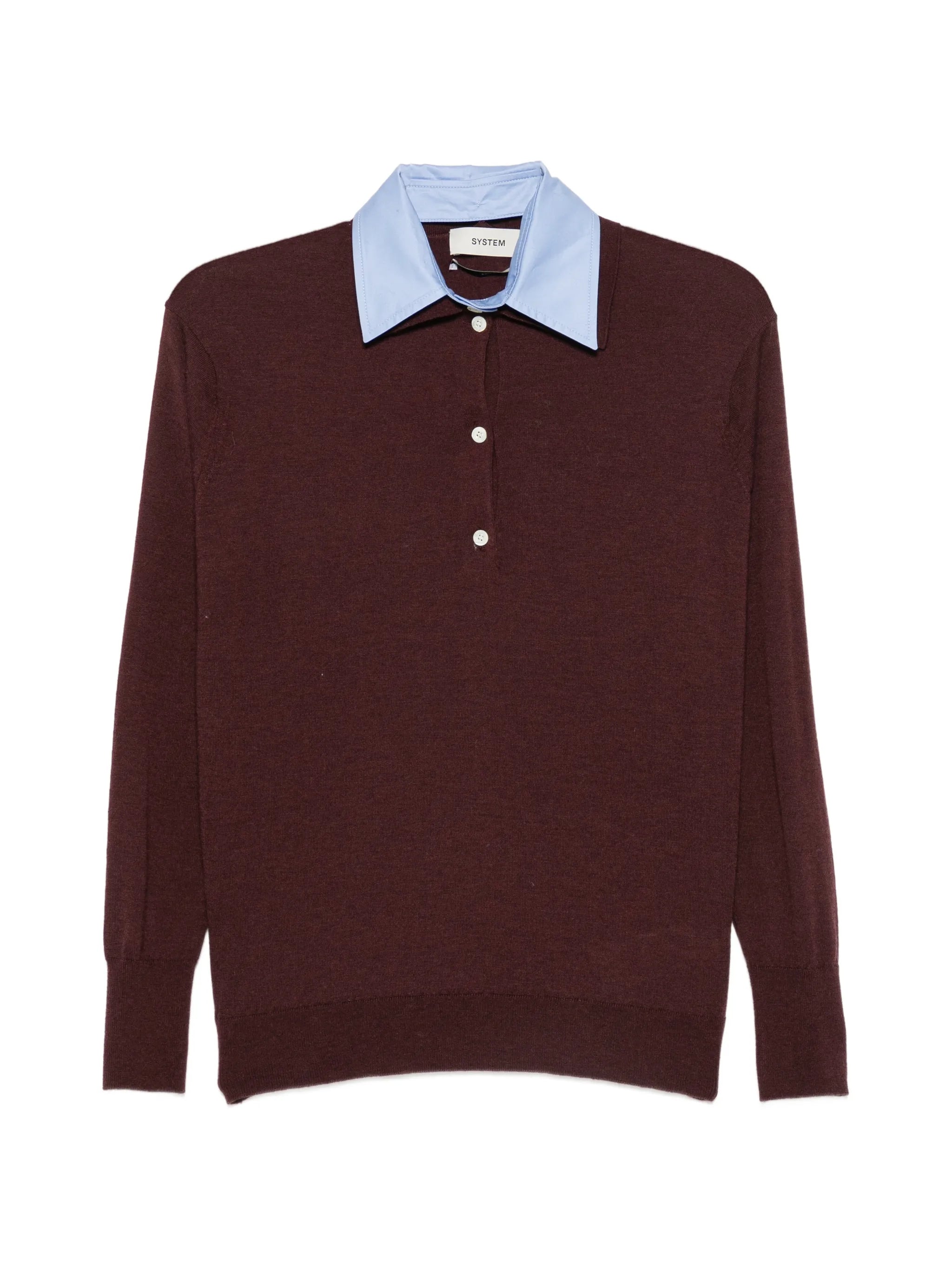 System System Button-placket Sweater