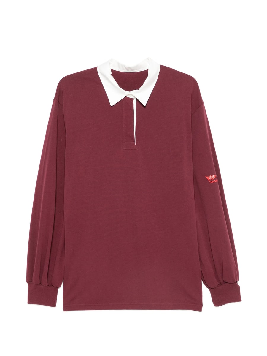 System System Embroidered-logo Polo Sweater