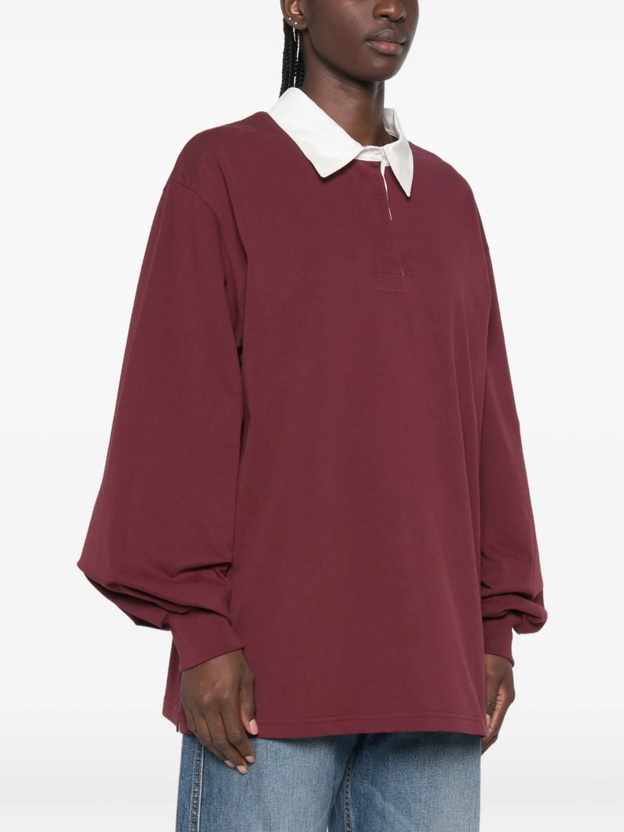 System System Embroidered-logo Polo Sweater, view 4