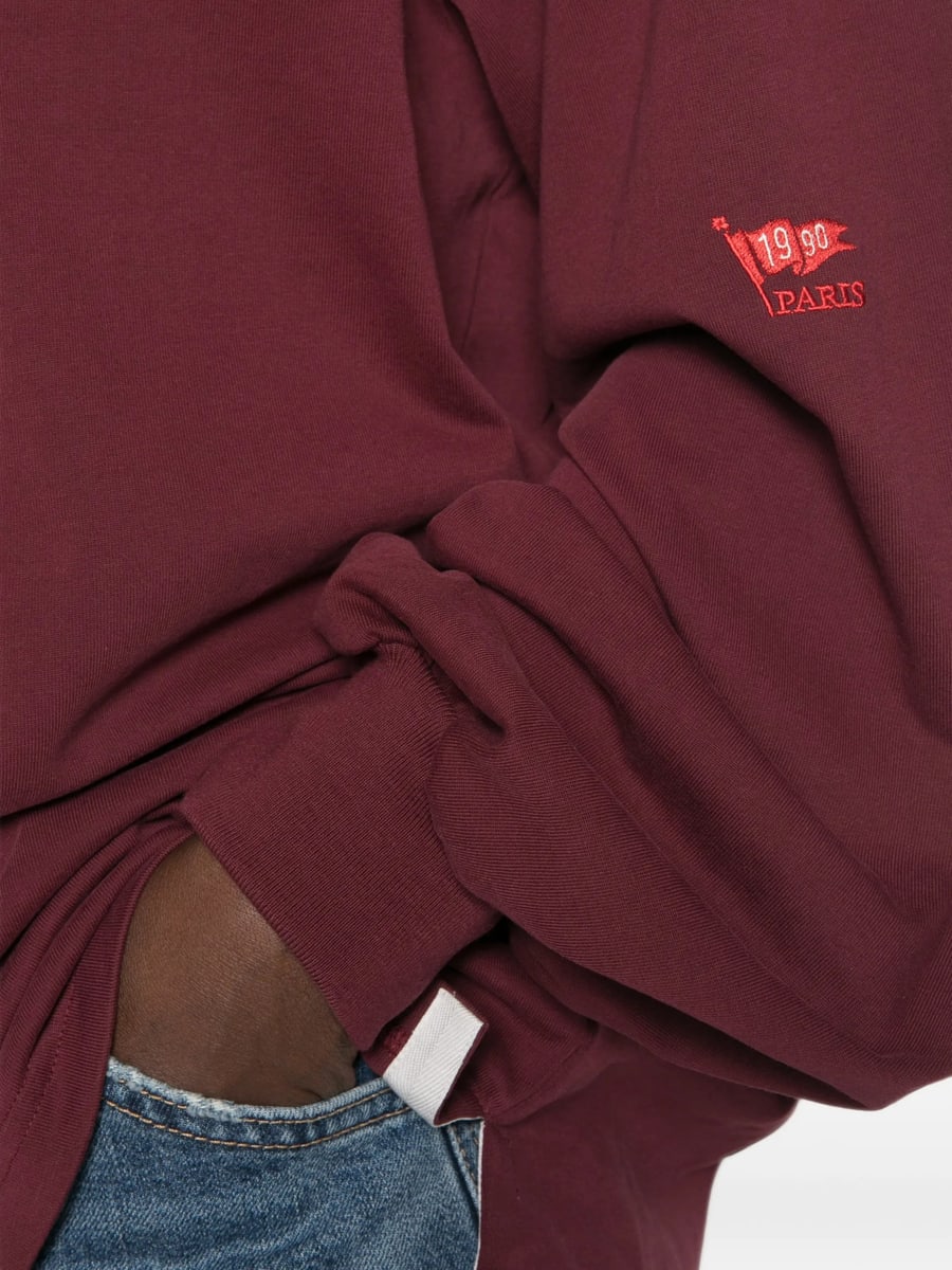 System System Embroidered-logo Polo Sweater, view 5