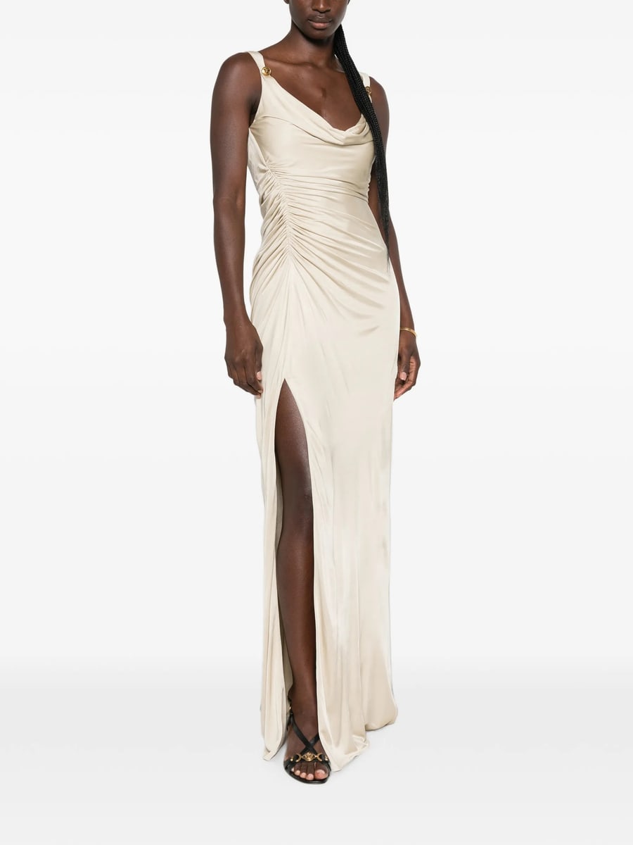 Versace Versace Ruched Maxi Dress, view 2