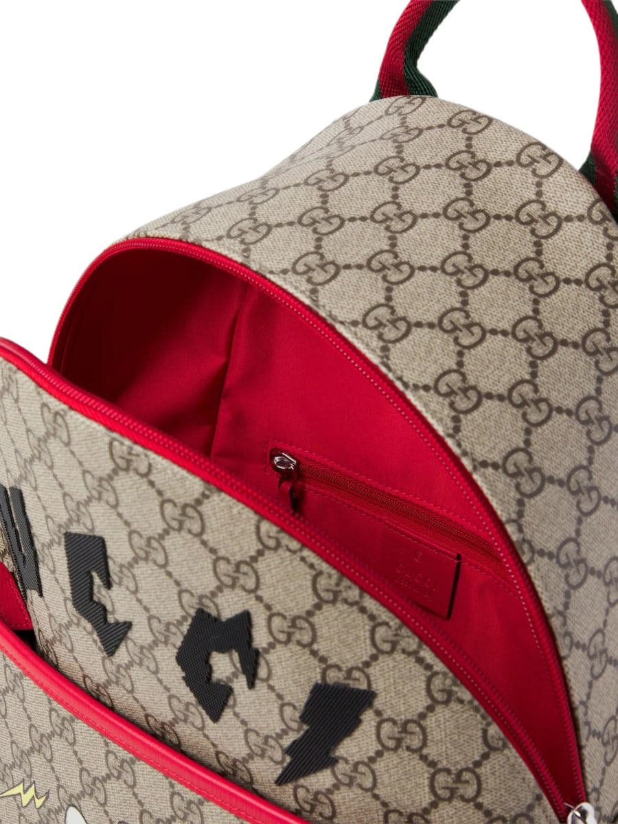 Gucci Gucci GG Supreme Web Backpack, view 3