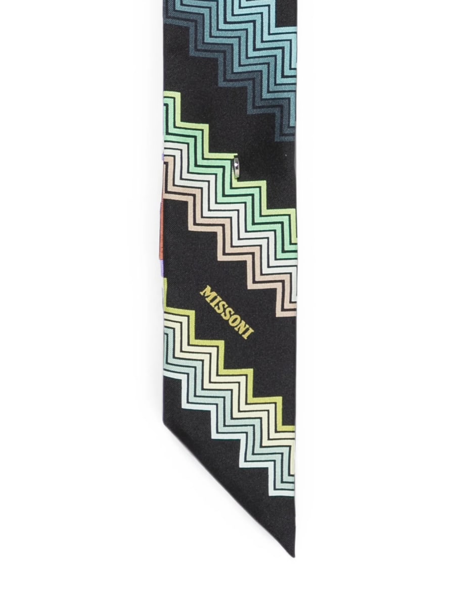Missoni Missoni Zigzag Skinny Scarf, view 2