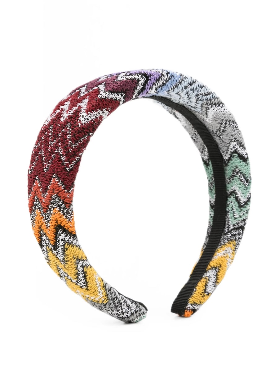 Missoni Missoni Zigzag-knit Padded Headband
