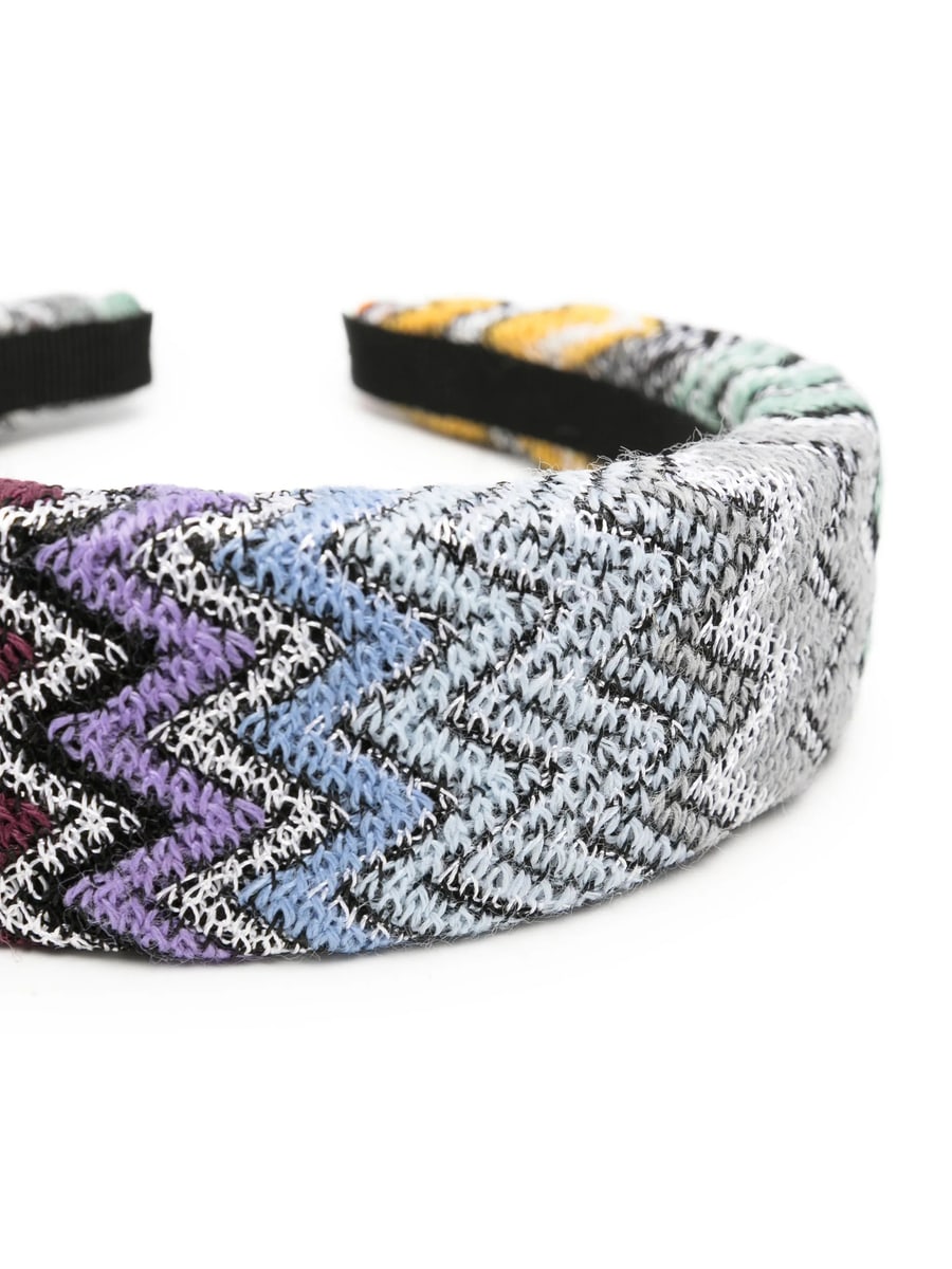Missoni Missoni Zigzag-knit Padded Headband, view 2