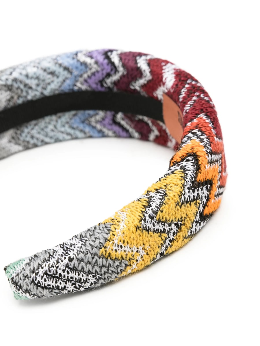 Missoni Missoni Zigzag-knit Padded Headband, view 3