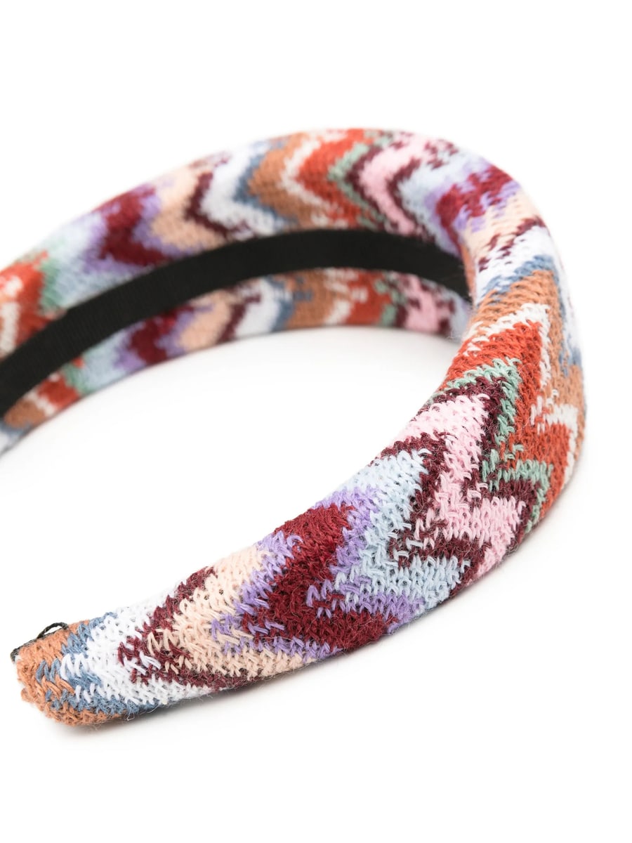 Missoni Missoni Zigzag Knit Headband, view 3