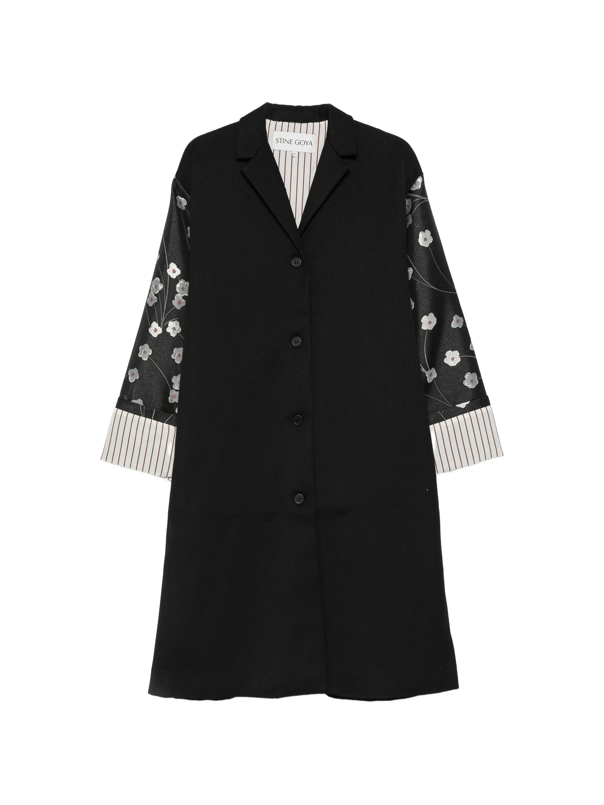 Stine Goya Stine Goya Floral-print Panelled Coat