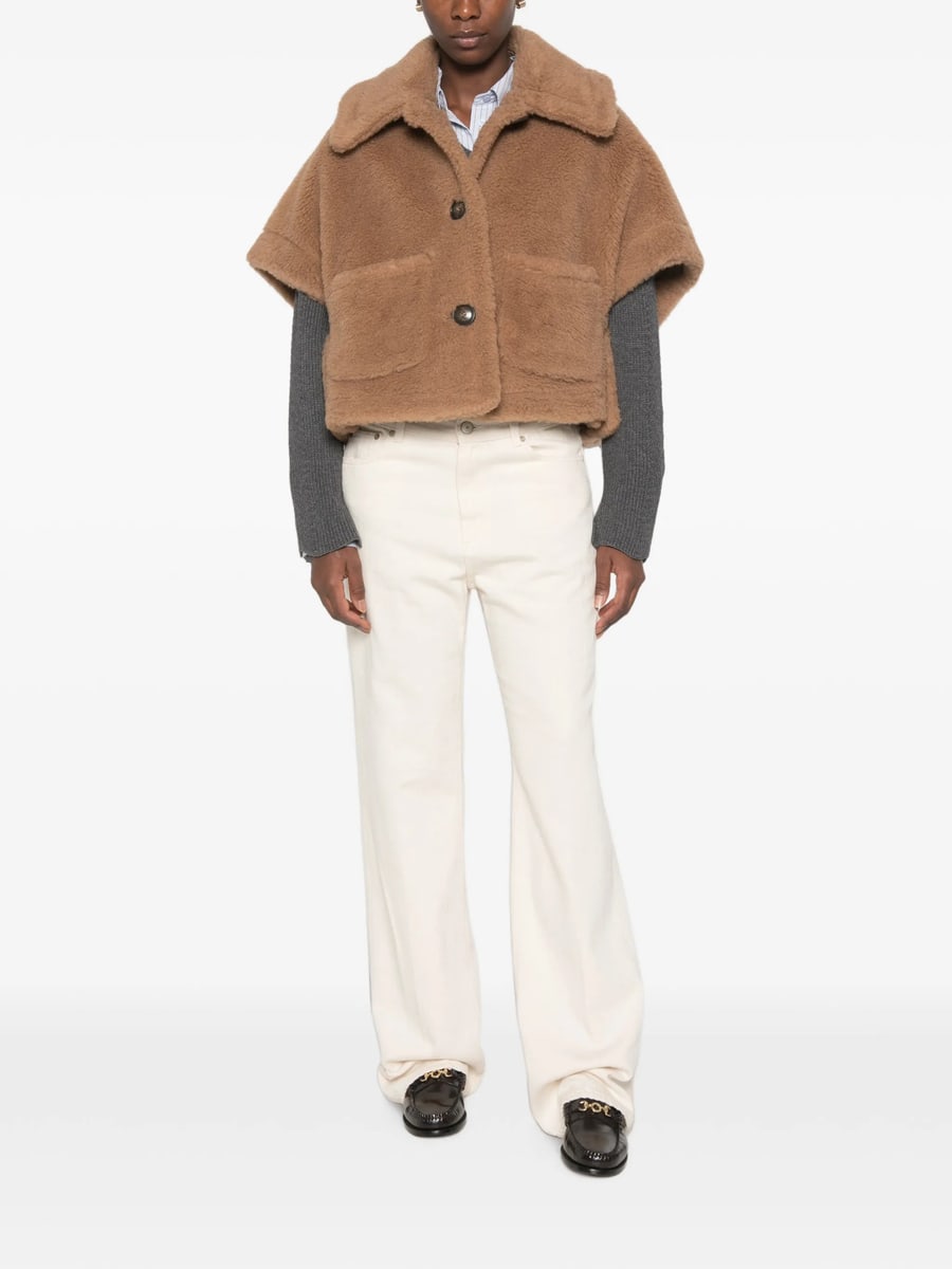 Max Mara Max Mara Teddy Bear Cape Jacket, view 3