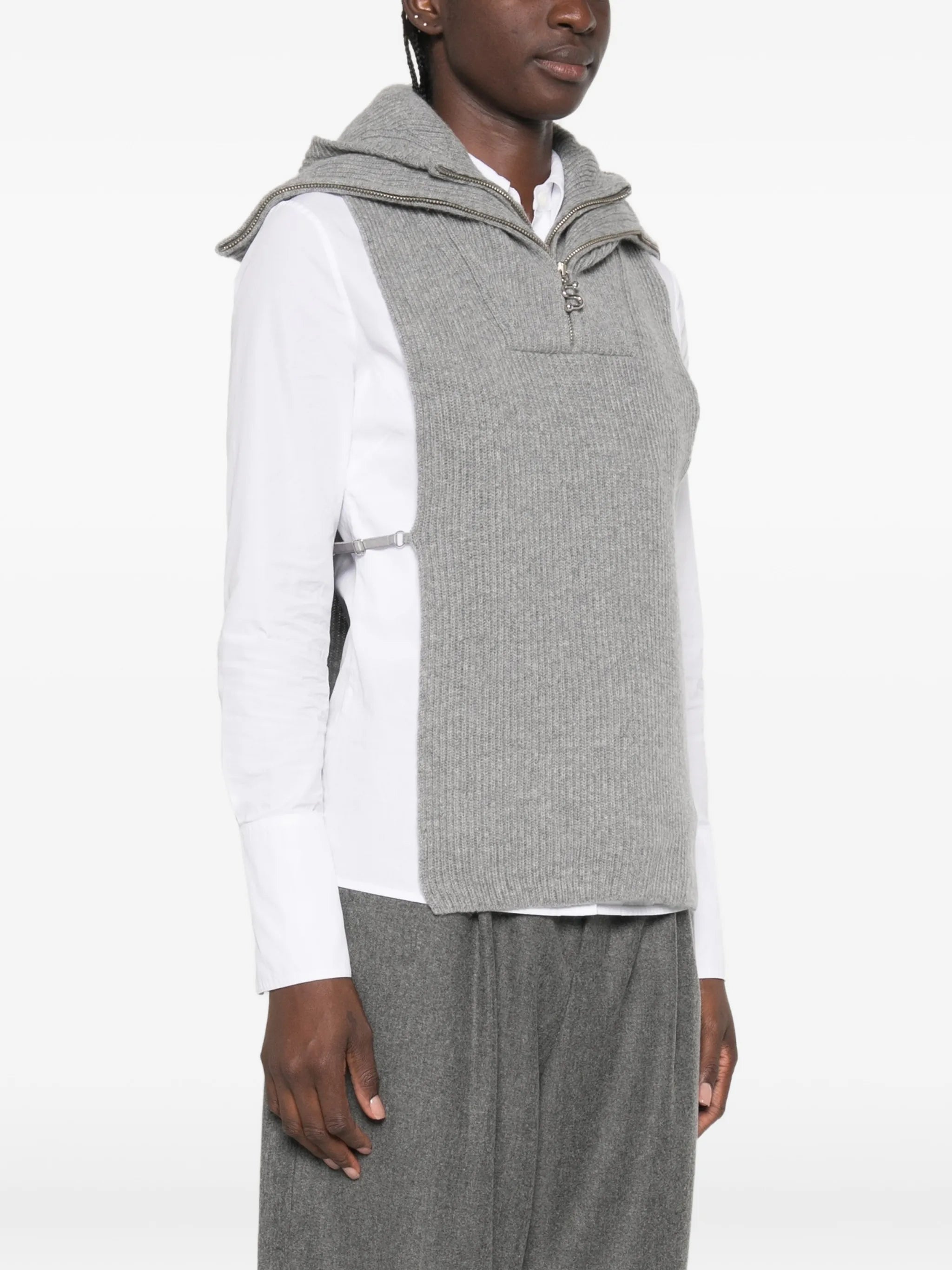 Sportmax Sportmax Ribbed-knit Hooded Knit, view 2