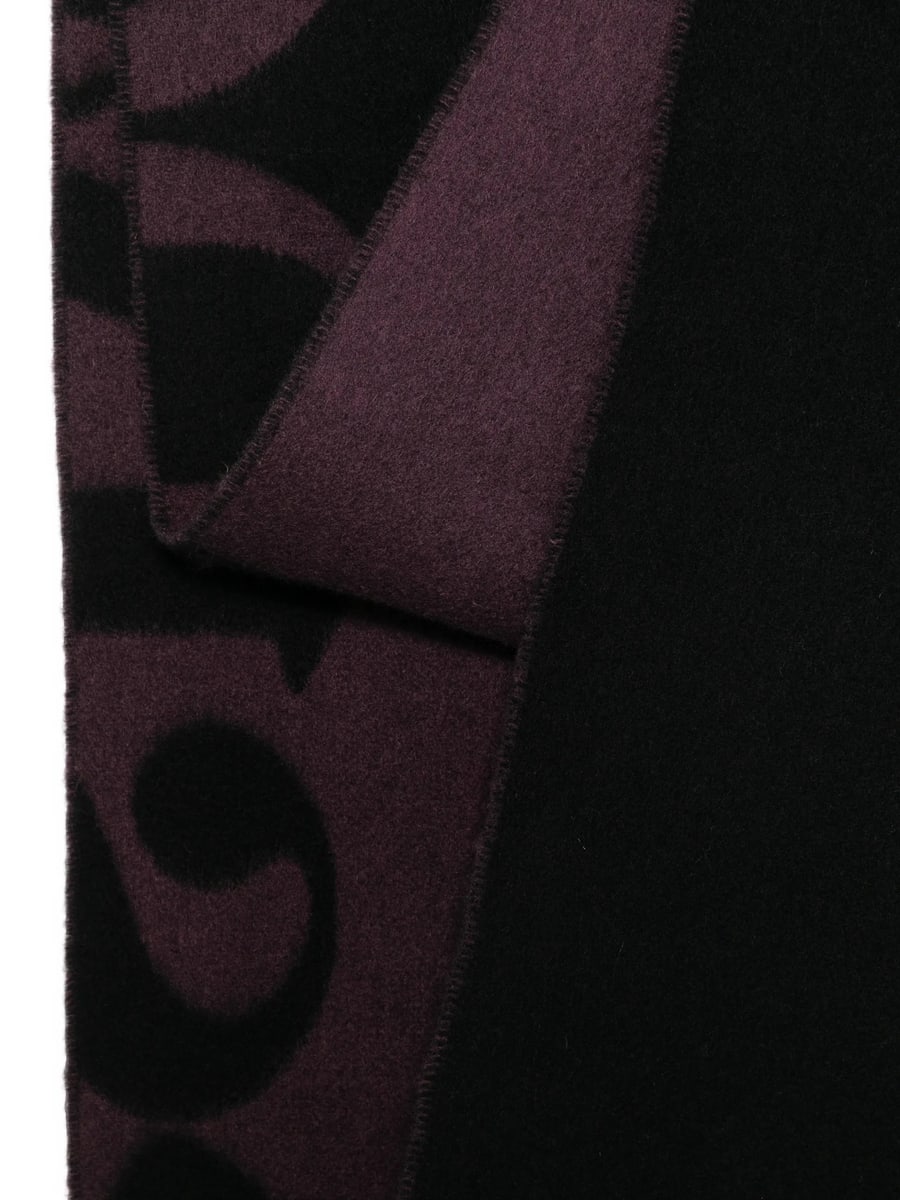 Vivienne Westwood Vivienne Westwood Logo-intarsia Fringed Scarf, view 2