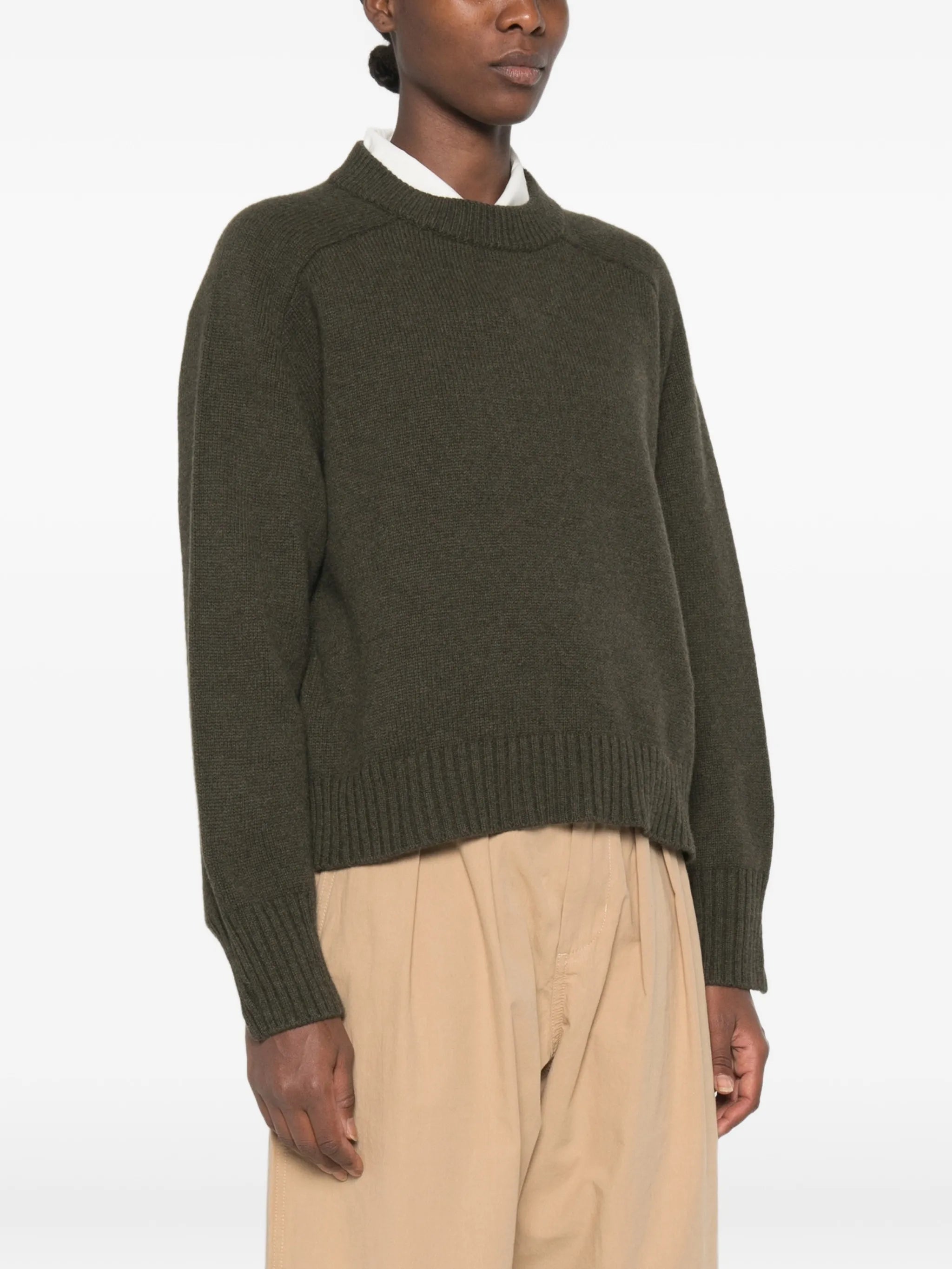 Soeur Soeur Ribbed-trim Raglan-sleeve Sweater, view 2