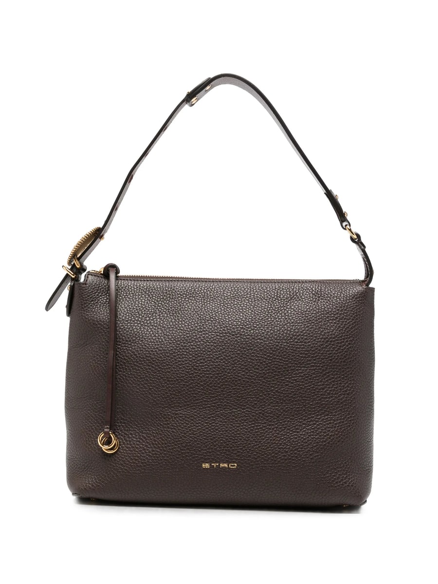 Etro Etro Pebbled Leather Shoulder Bag