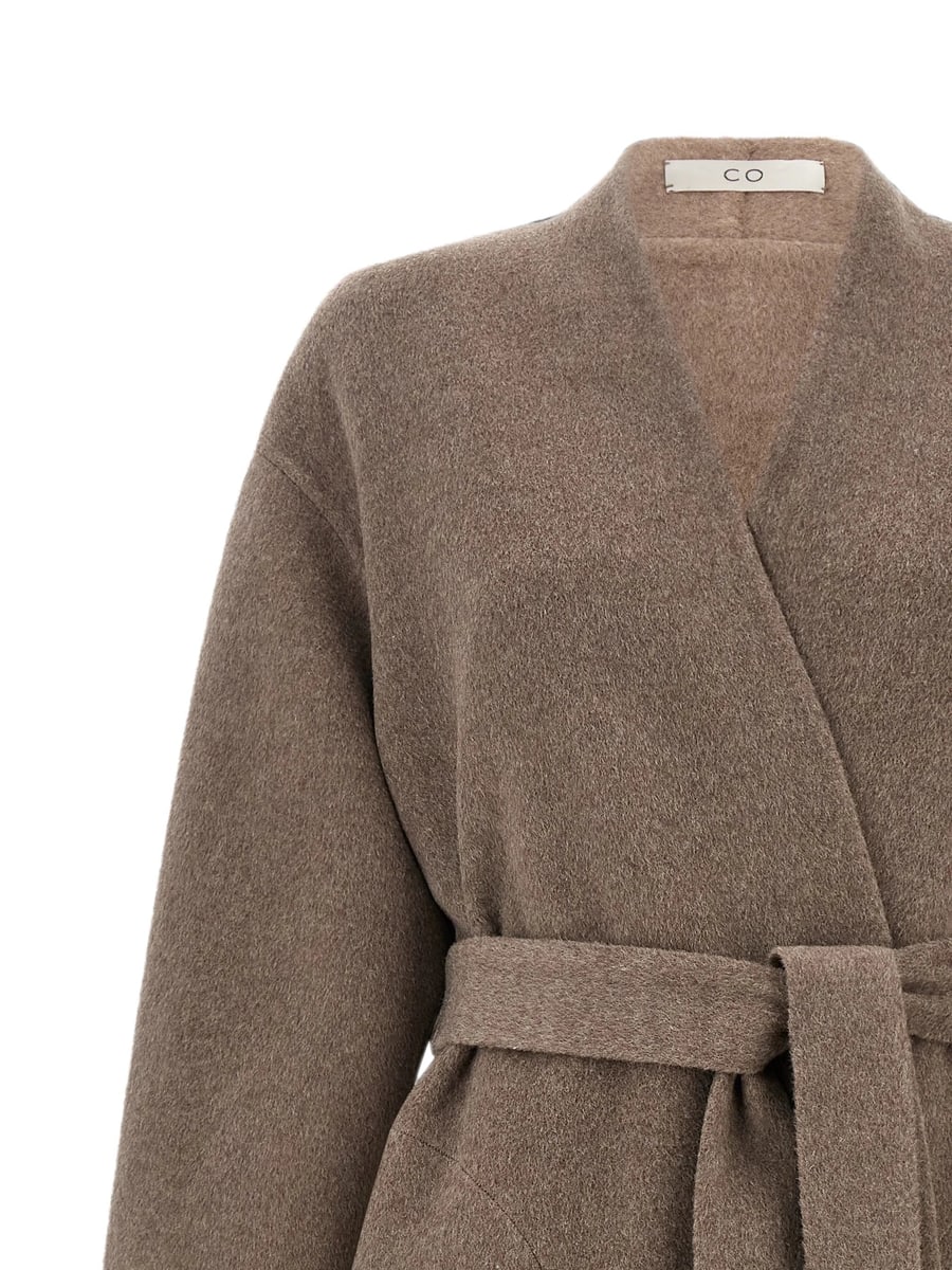 Co Co Belted Robe-style Coat, view 3