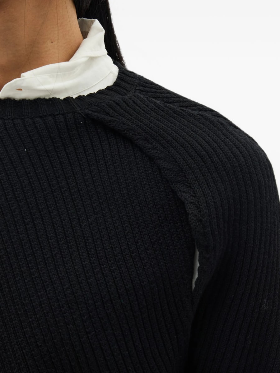 Ann Demeulemeester Ann Demeulemeester Ribbed-knit Sweater, view 4