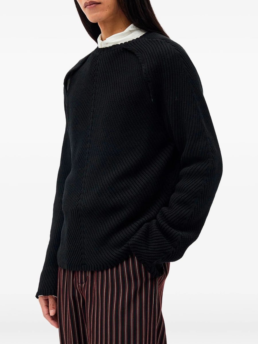 Ann Demeulemeester Ann Demeulemeester Ribbed-knit Sweater, view 5