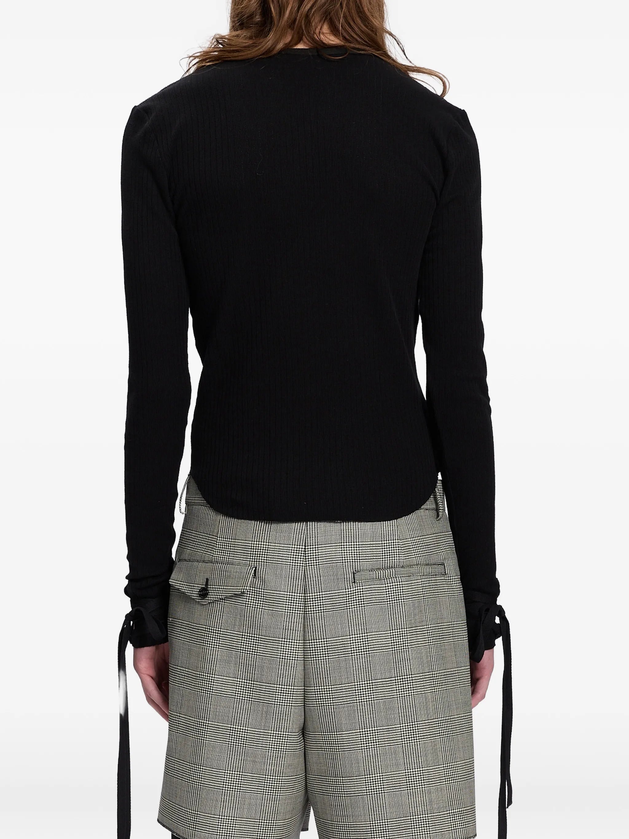 Ann Demeulemeester Ann Demeulemeester Pointelle-knit T-shirt, view 2