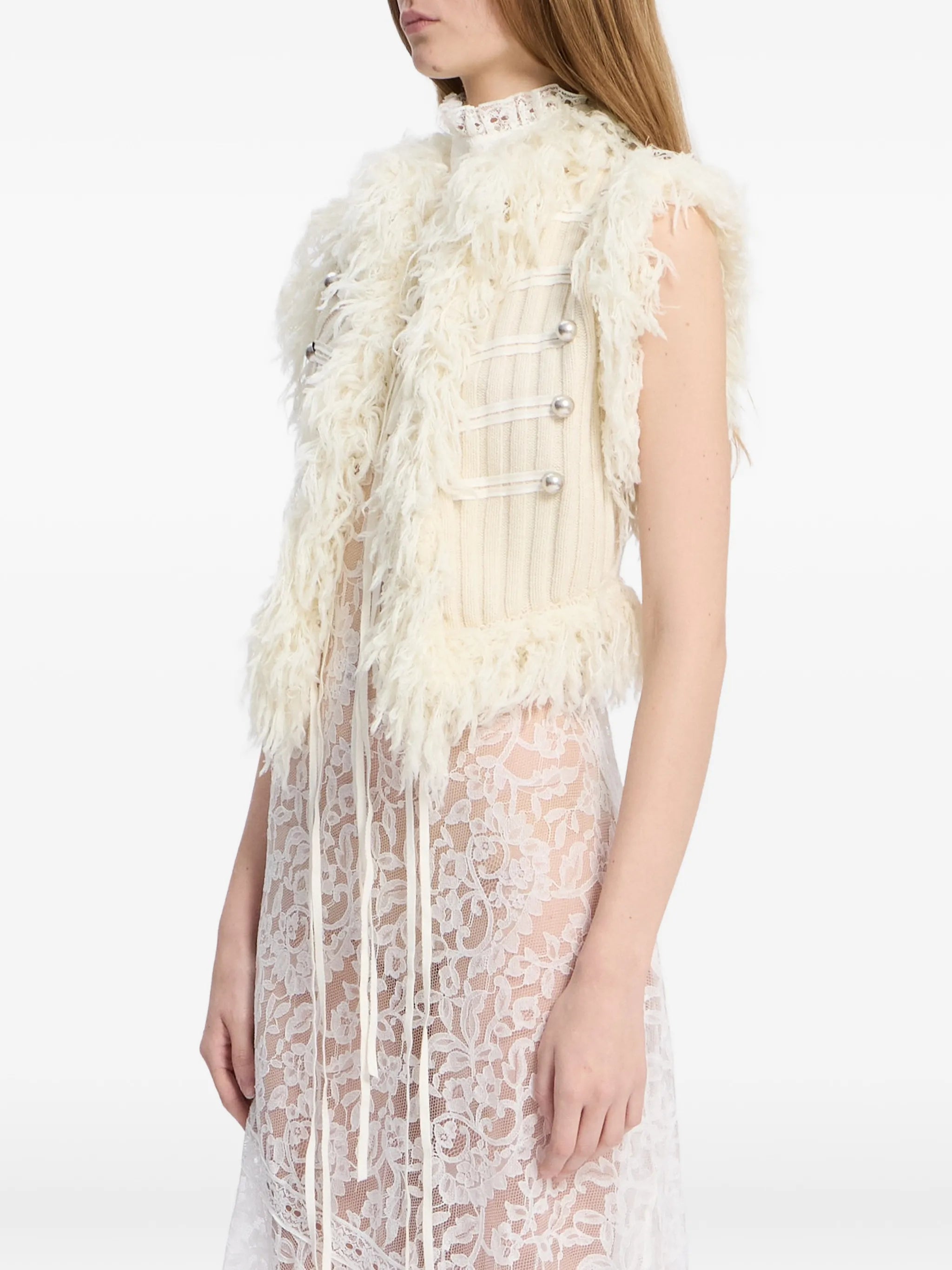 Ann Demeulemeester Ann Demeulemeester Odda Marsina Waistcoat, view 2