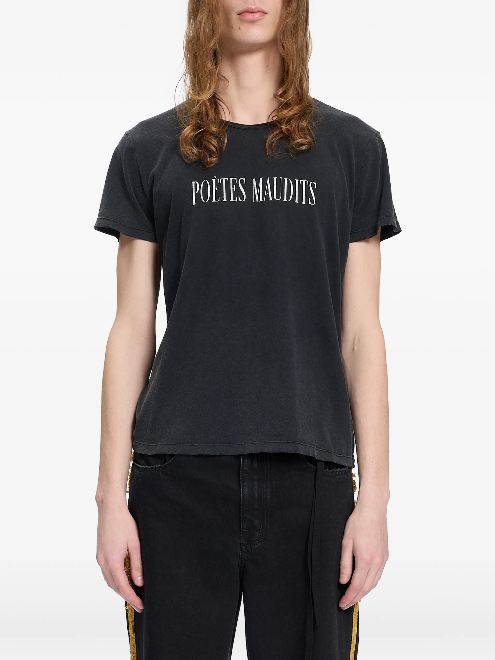 Ann Demeulemeester Ann Demeulemeester Slogan-print Washed-out T-shirt