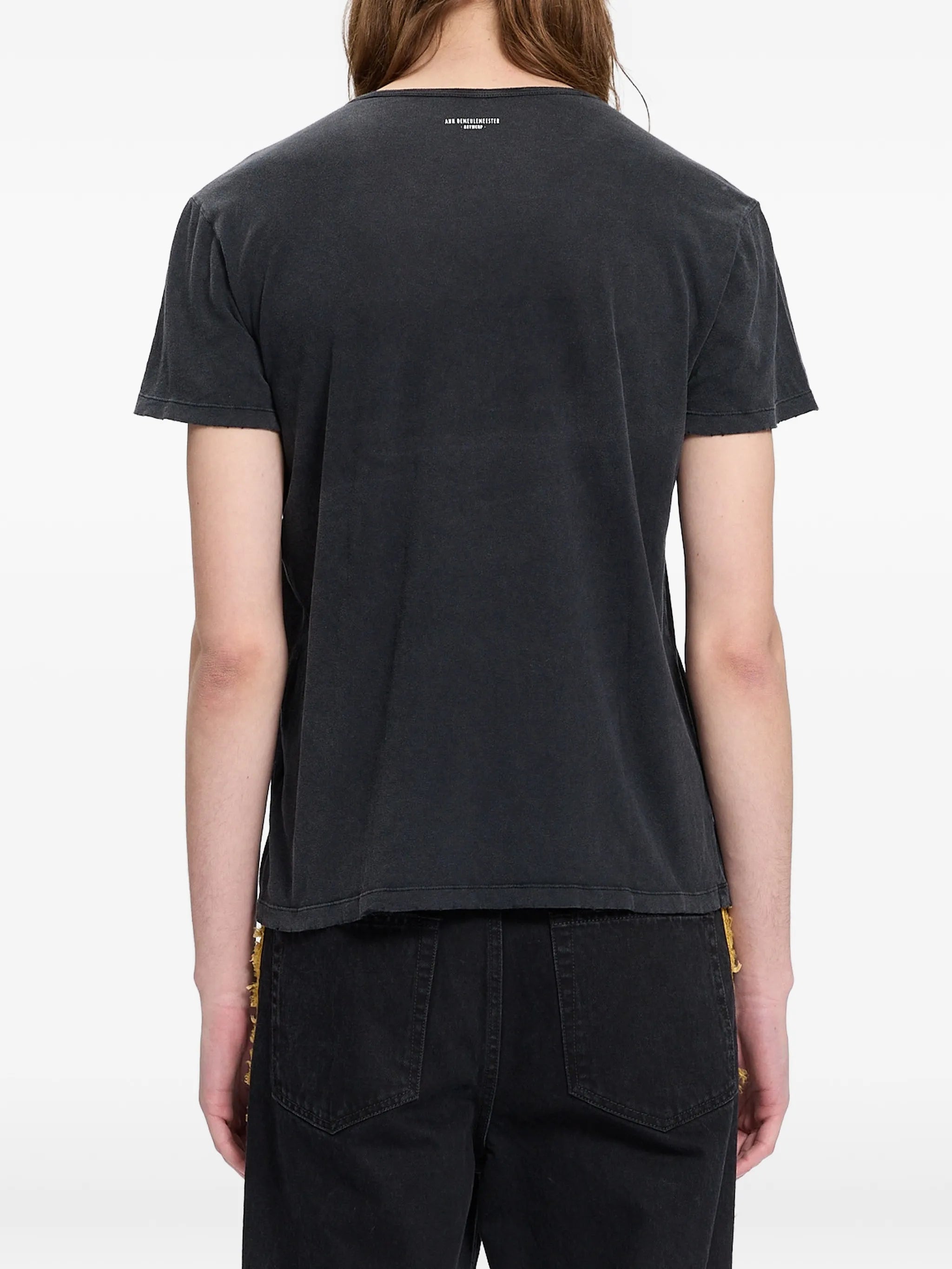 Ann Demeulemeester Ann Demeulemeester Slogan-print Washed-out T-shirt, view 2