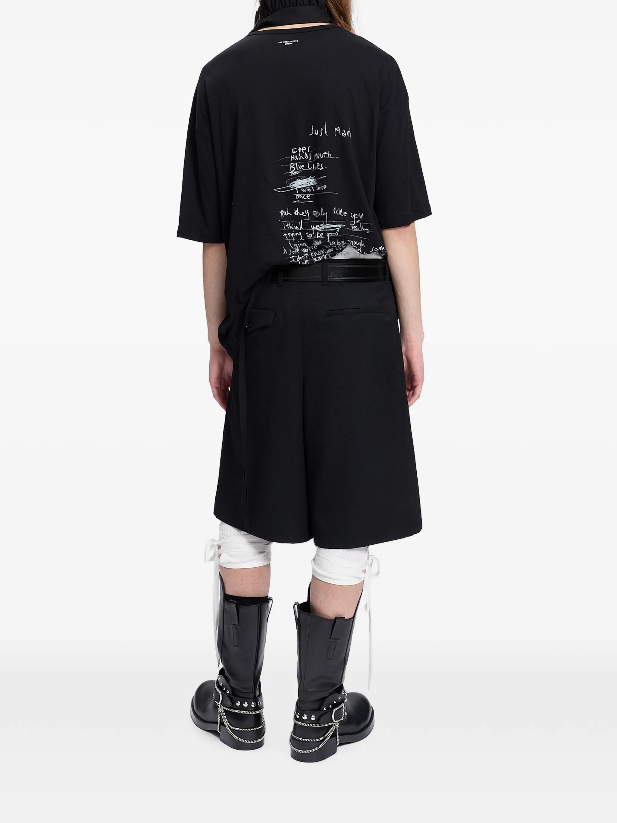 Ann Demeulemeester Ann Demeulemeester Slogan-print Cotton T-shirt, view 2