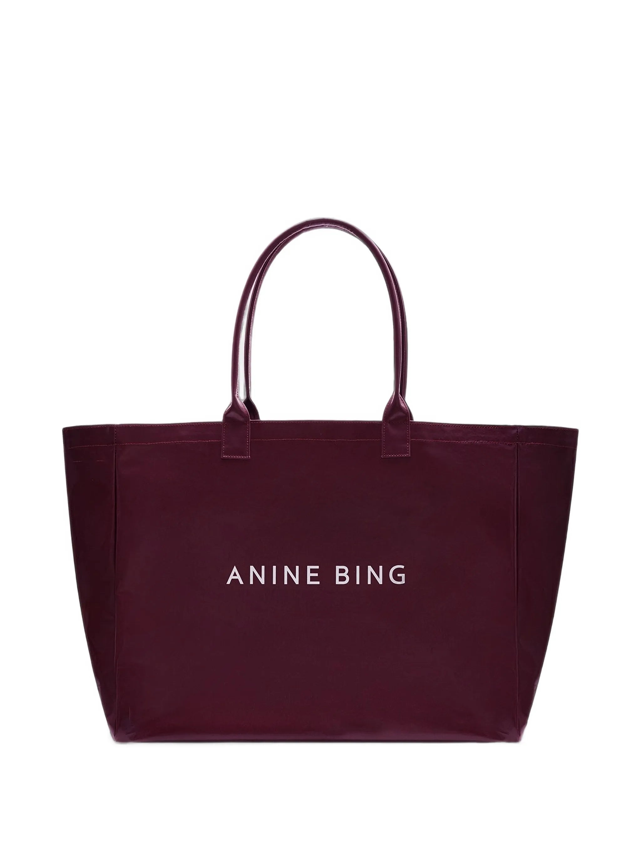 Anine Bing Anine Bing Leo Coated Canvas Tote Bag