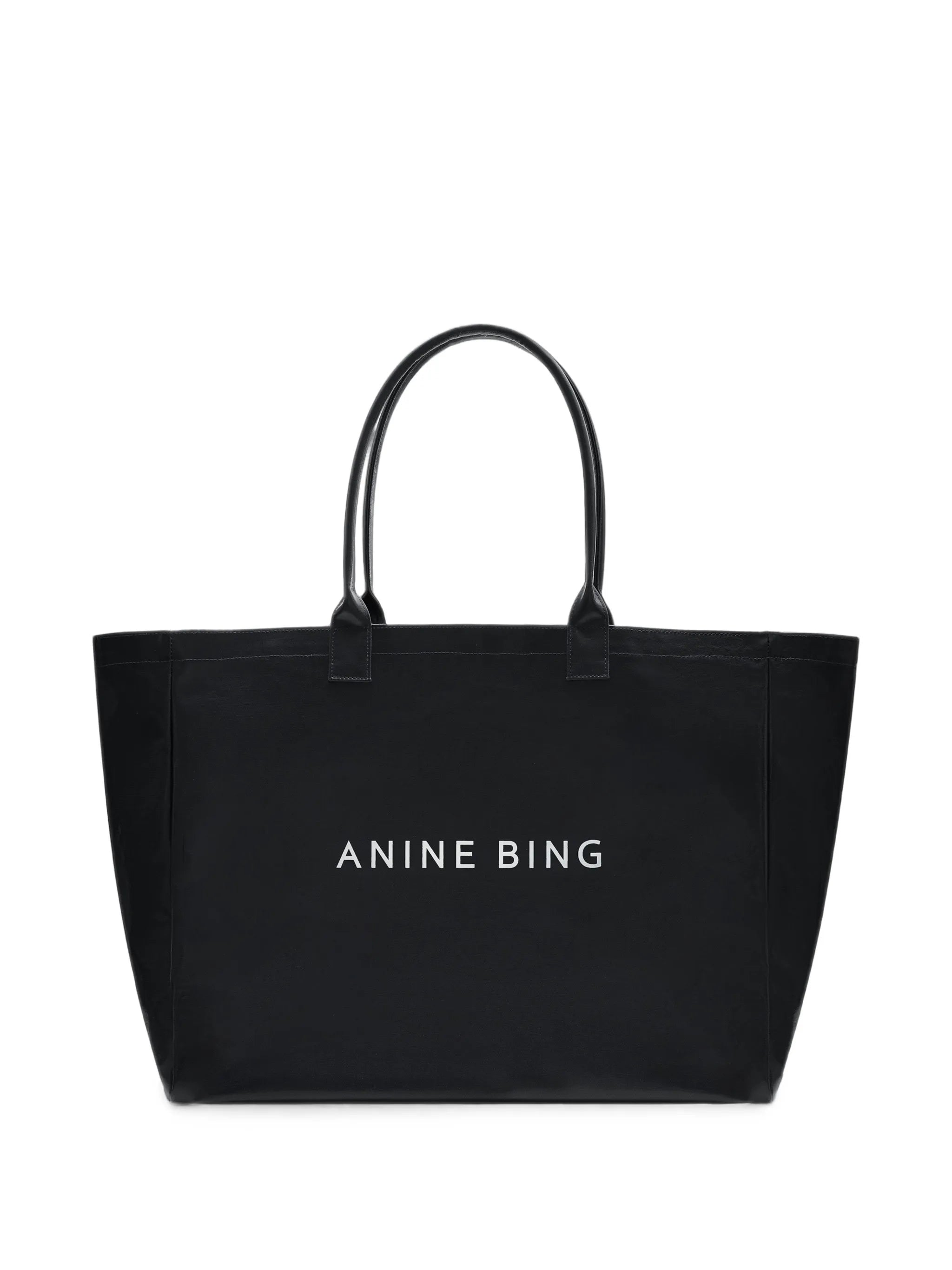 Anine Bing Anine Bing Leo Coated Canvas Tote