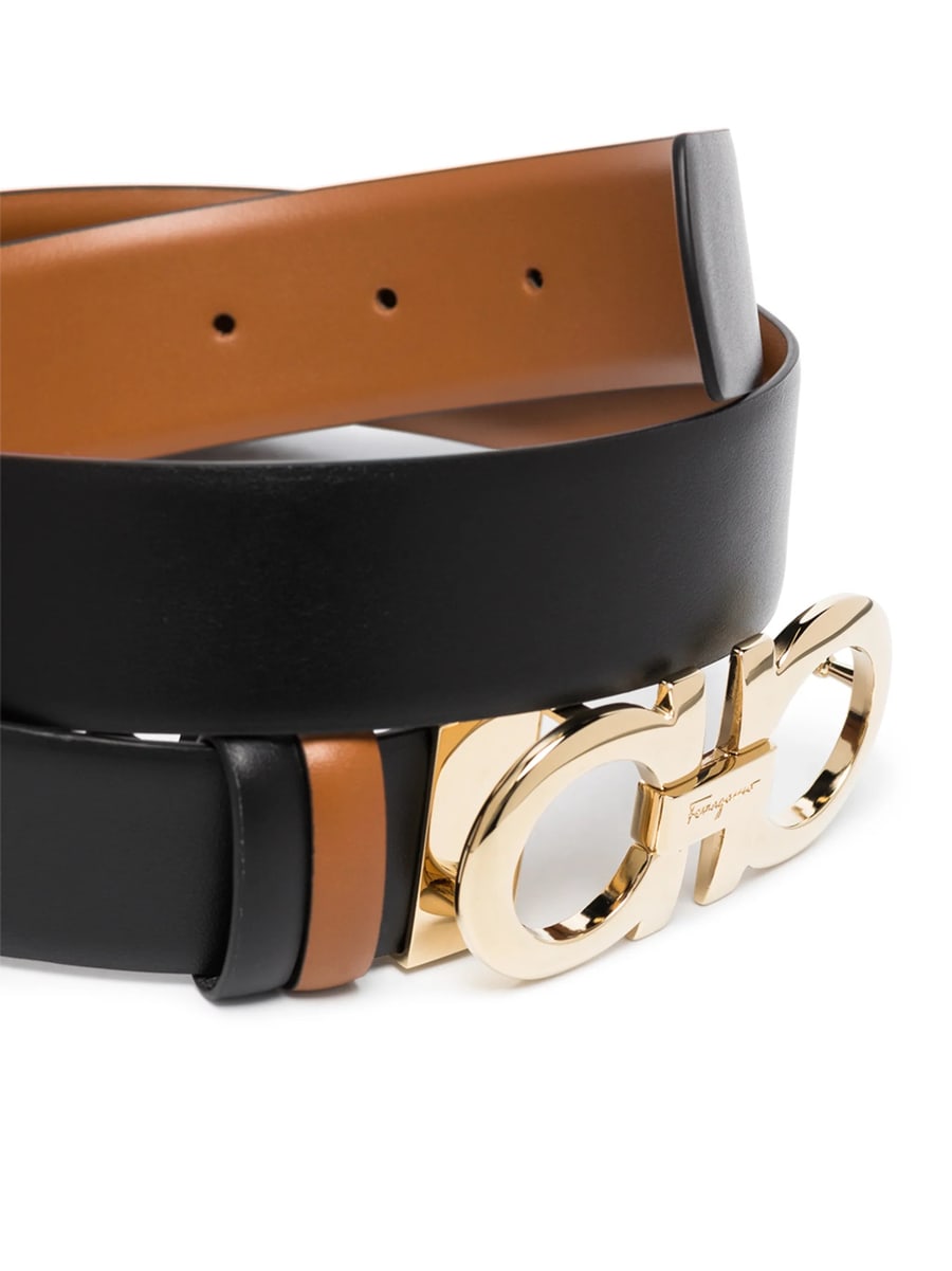Ferragamo Ferragamo Reversible And Adjustable Gancini Belt, view 3