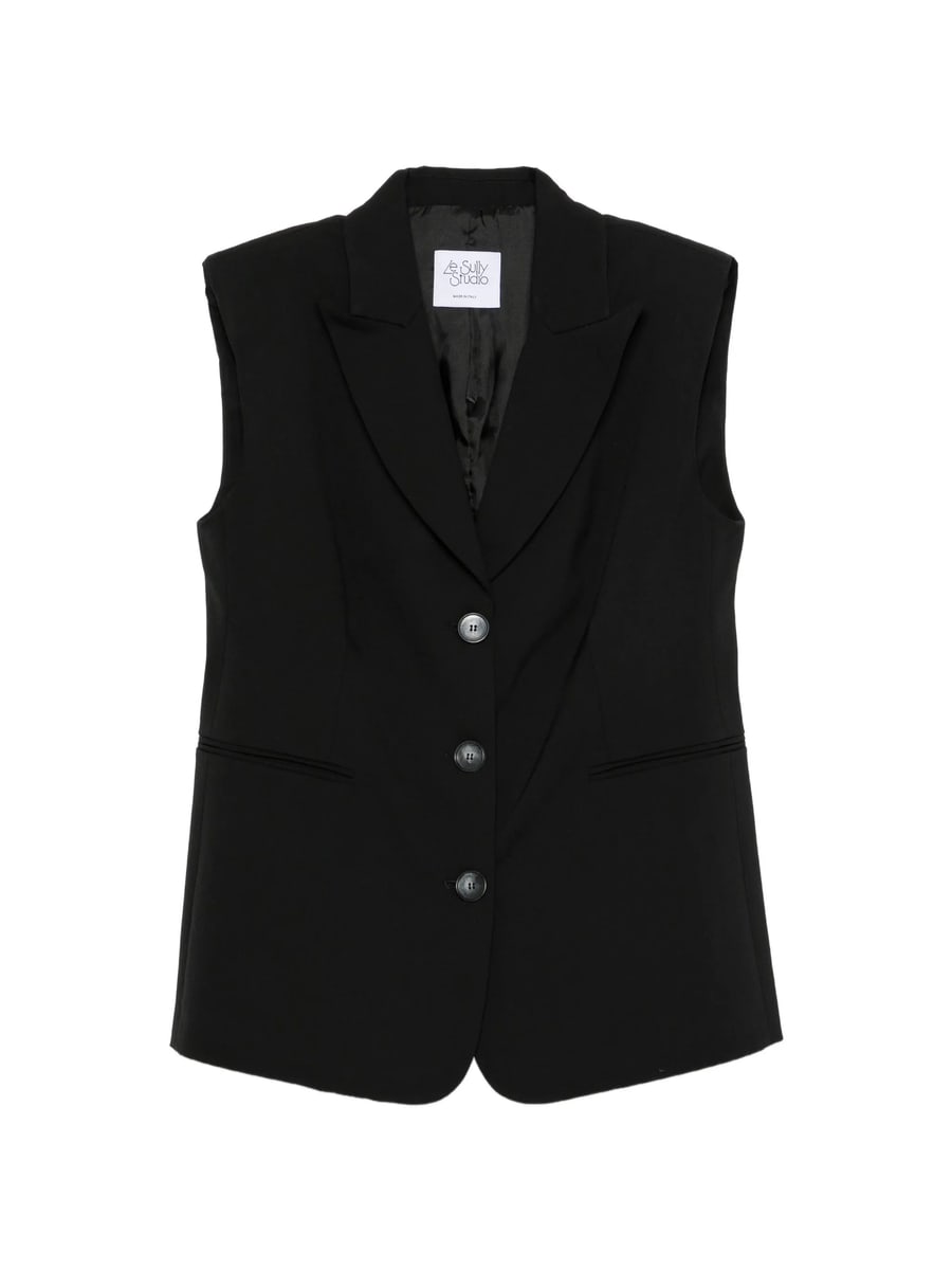 Le Sully Studio Le Sully Studio Sleeveless Single-breasted Gilet