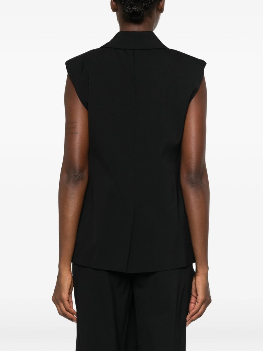 Le Sully Studio Le Sully Studio Sleeveless Single-breasted Gilet, view 5