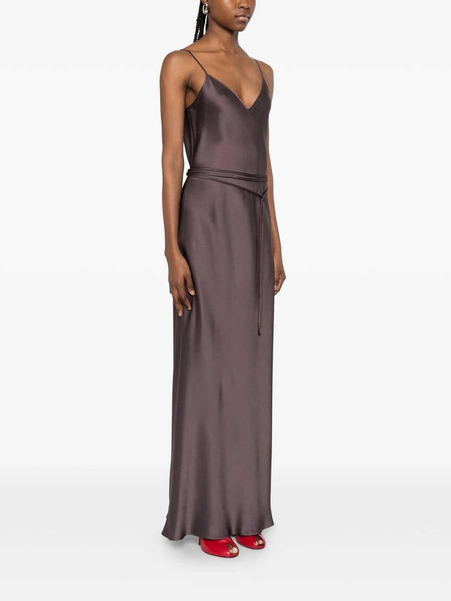 Antonelli Antonelli V-neck Slip Maxi Dress, view 3