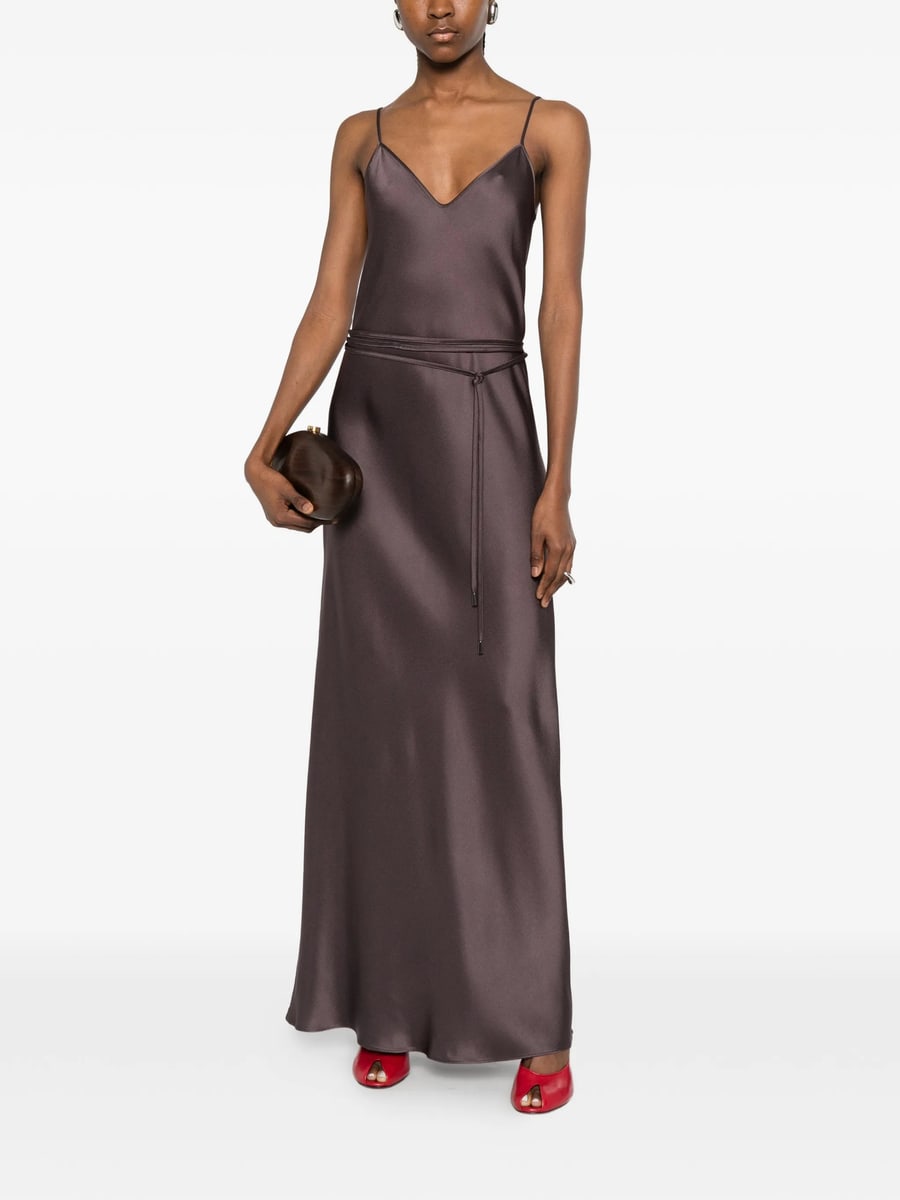 Antonelli Antonelli V-neck Slip Maxi Dress, view 4