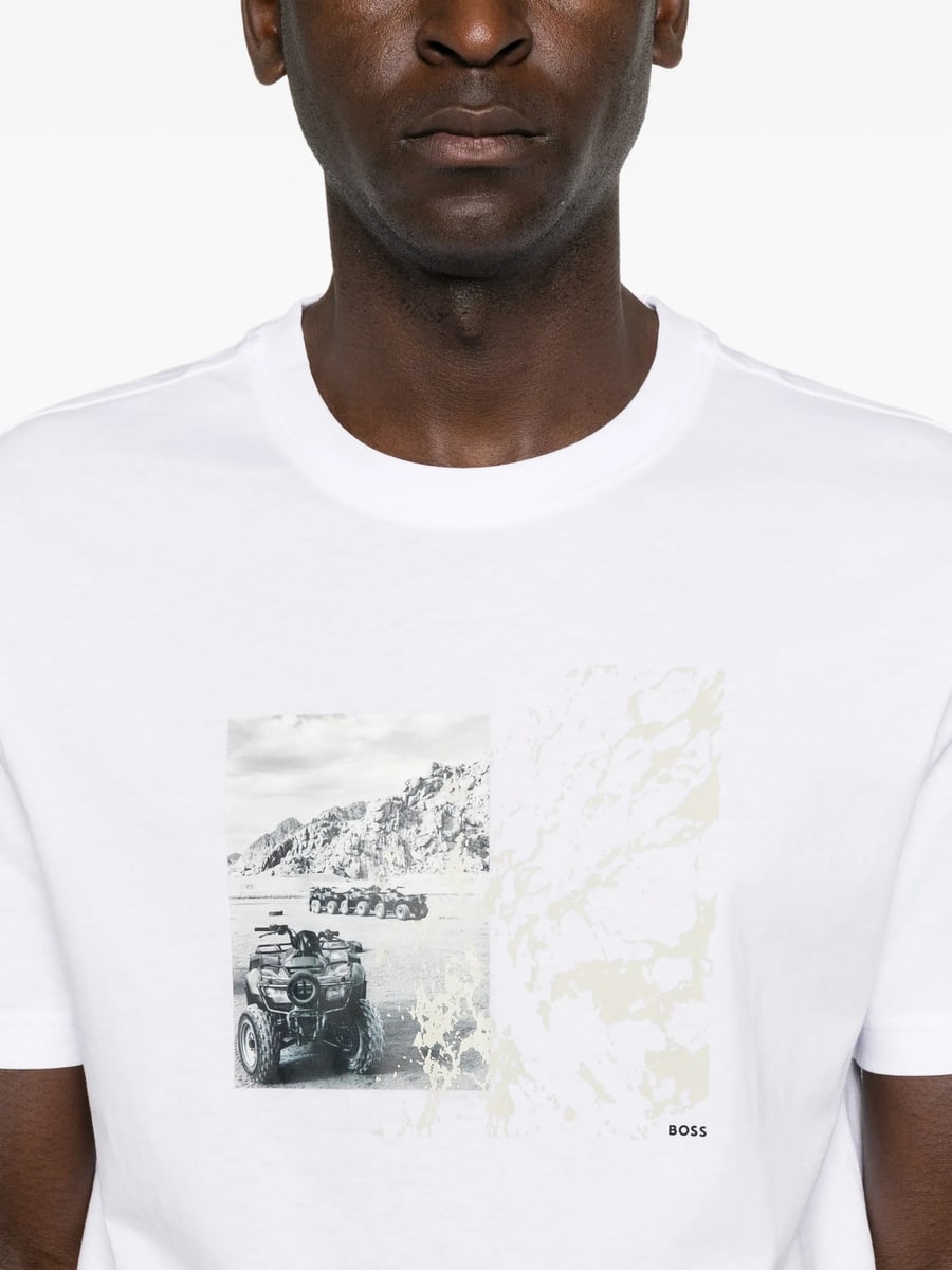 Boss Boss Graphic-print T-shirt, view 4
