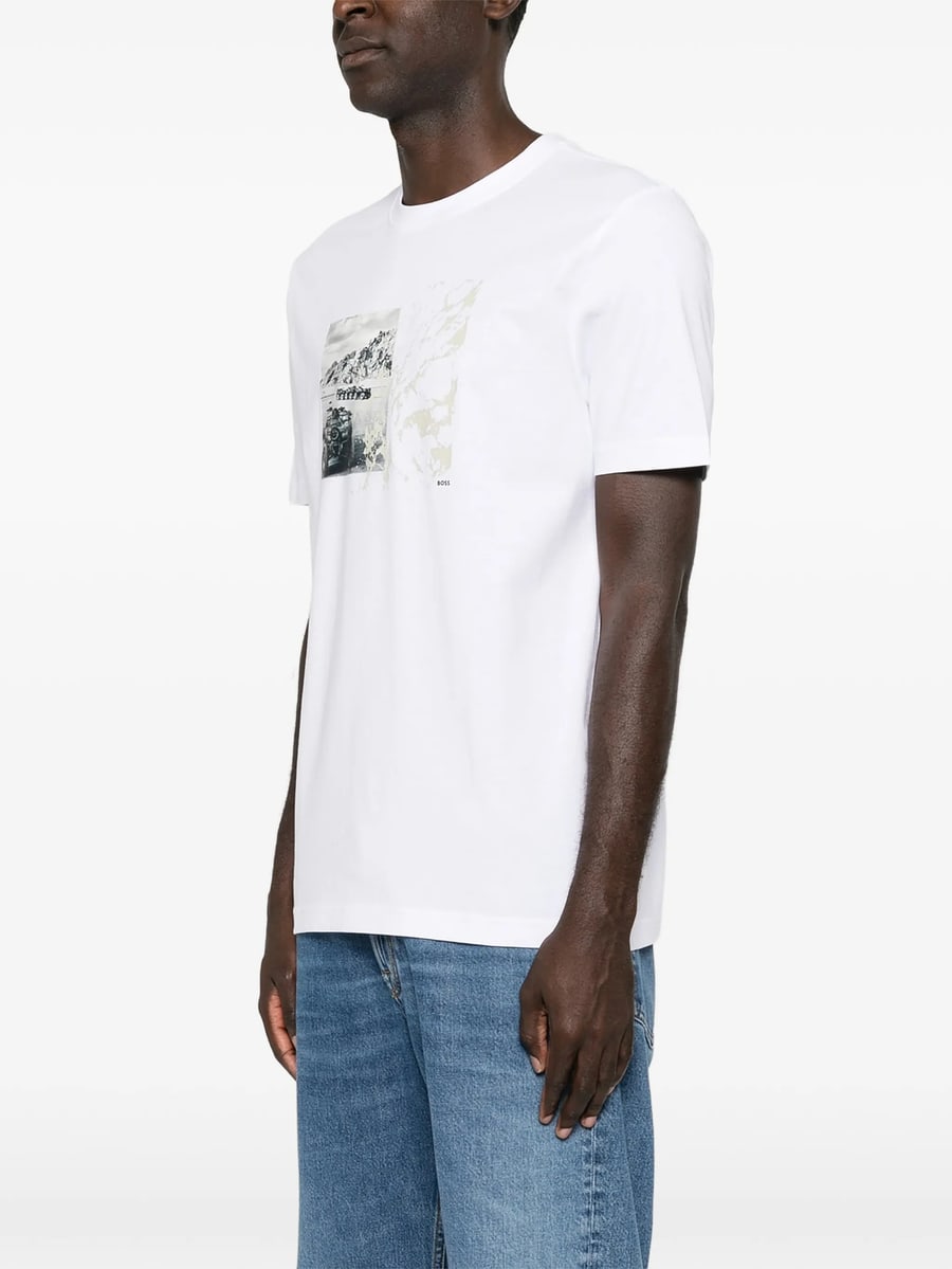 Boss Boss Graphic-print T-shirt, view 5