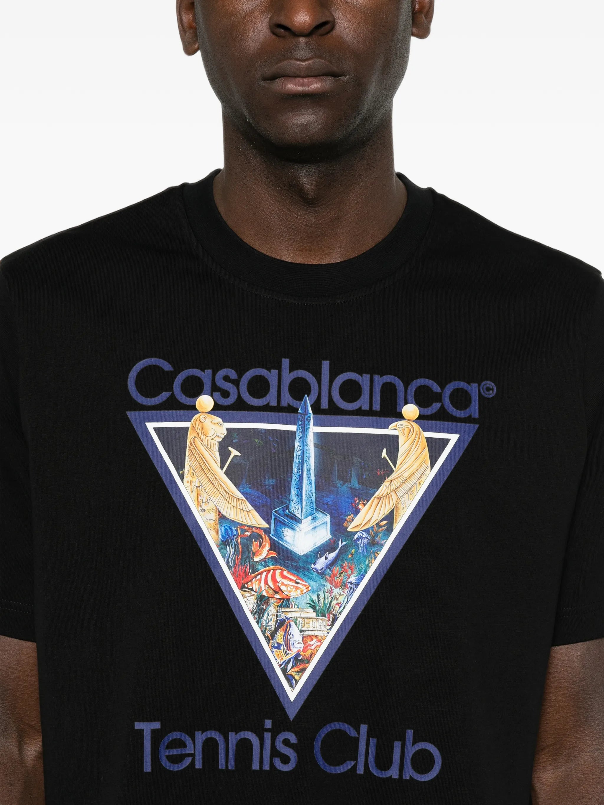 Casablanca Casablanca Monde Perdu Tennis Club Icon Graphic-print T-shirt, view 2