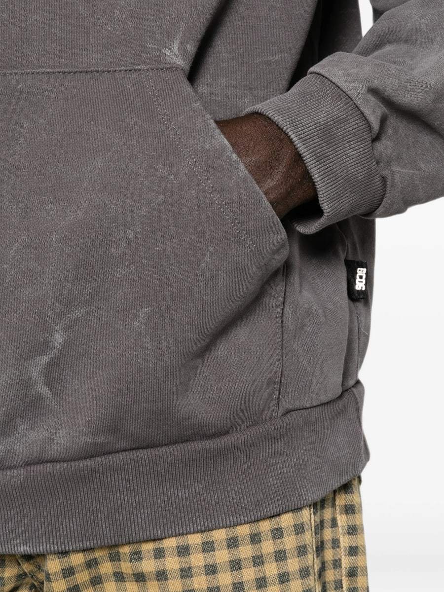 Gcds Gcds Stud-embellished Washed-effect Hoodie, view 2