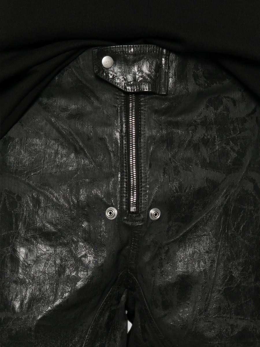 Rick Owens DRKSHDW Rick Owens Drkshdw Moto Zip-fastening Trousers, view 2