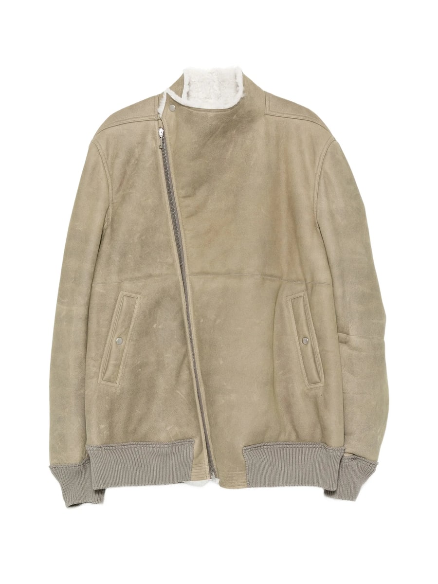 Rick Owens Rick Owens Hollywood Flight Shearling-lined Leather Jacket