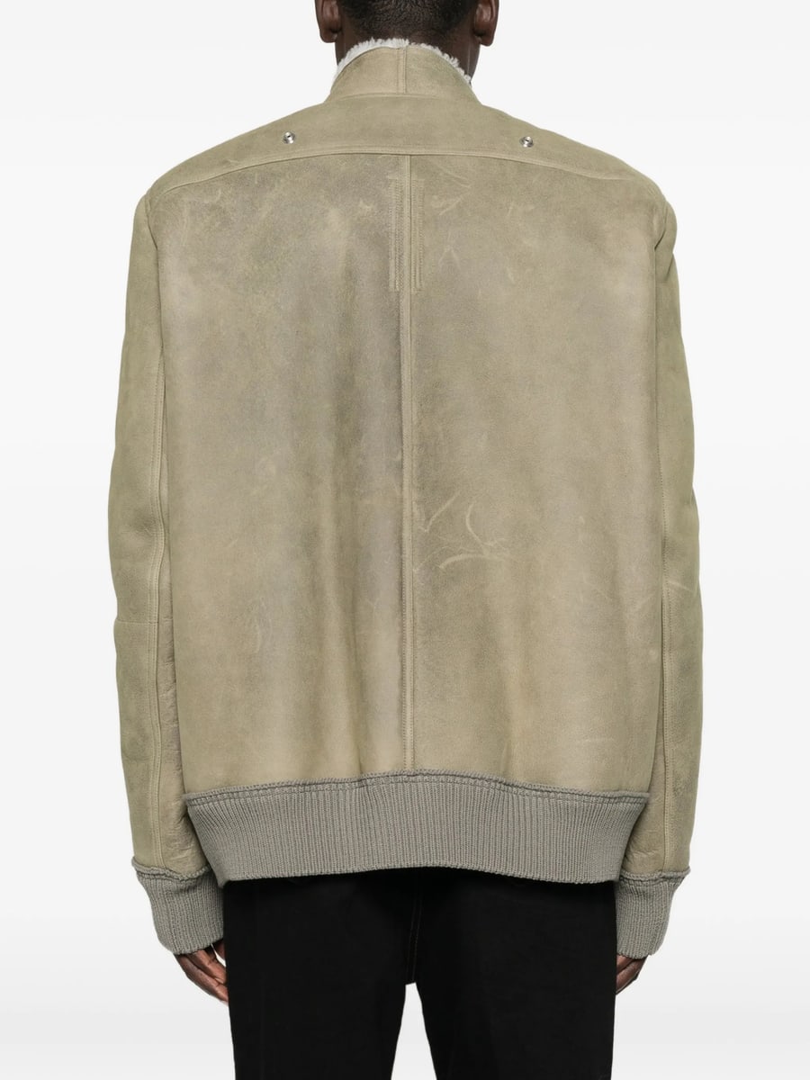 Rick Owens Rick Owens Hollywood Flight Shearling-lined Leather Jacket, view 2