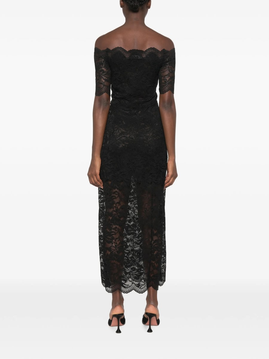 Rabanne Rabanne Off-the-shoulder Lace Maxi Dress, view 2