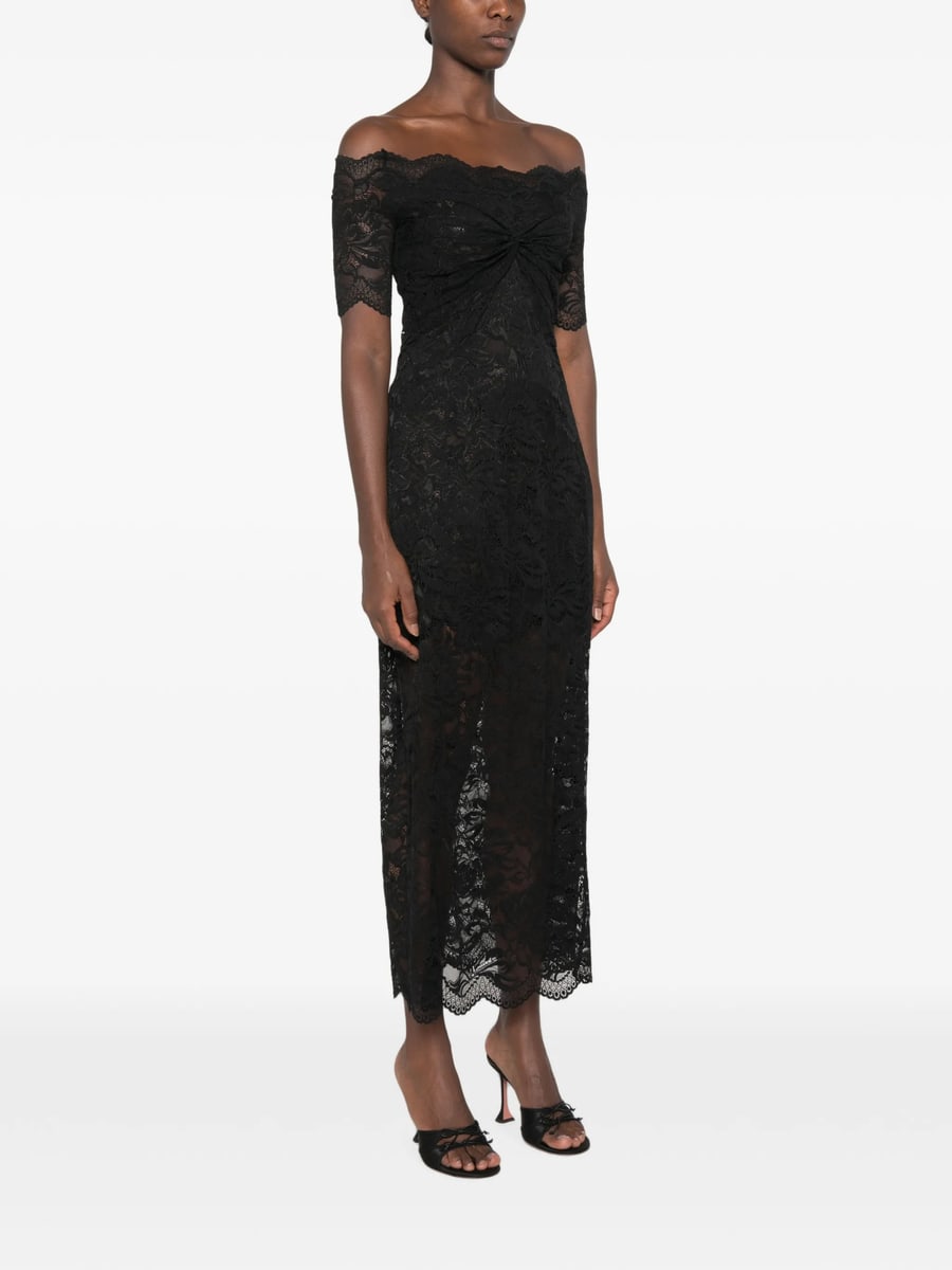 Rabanne Rabanne Off-the-shoulder Lace Maxi Dress, view 3