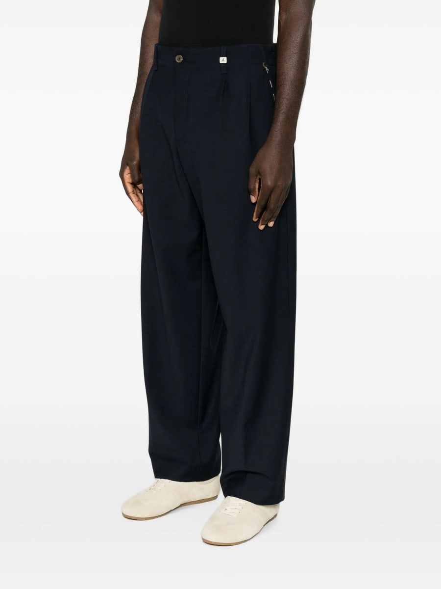 Myths Myths Pleated-front Wide-leg Trousers, view 3