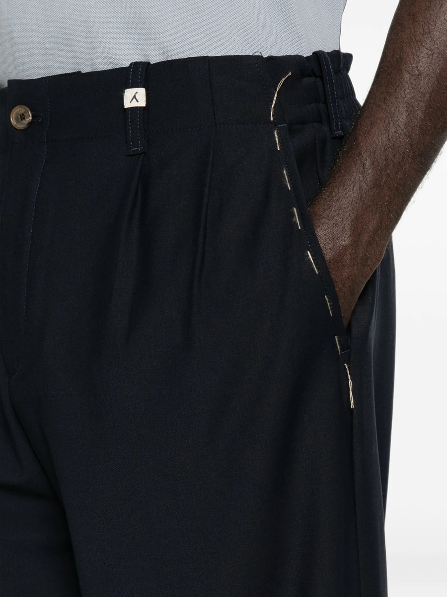 Myths Myths Pleated-front Wide-leg Trousers, view 4