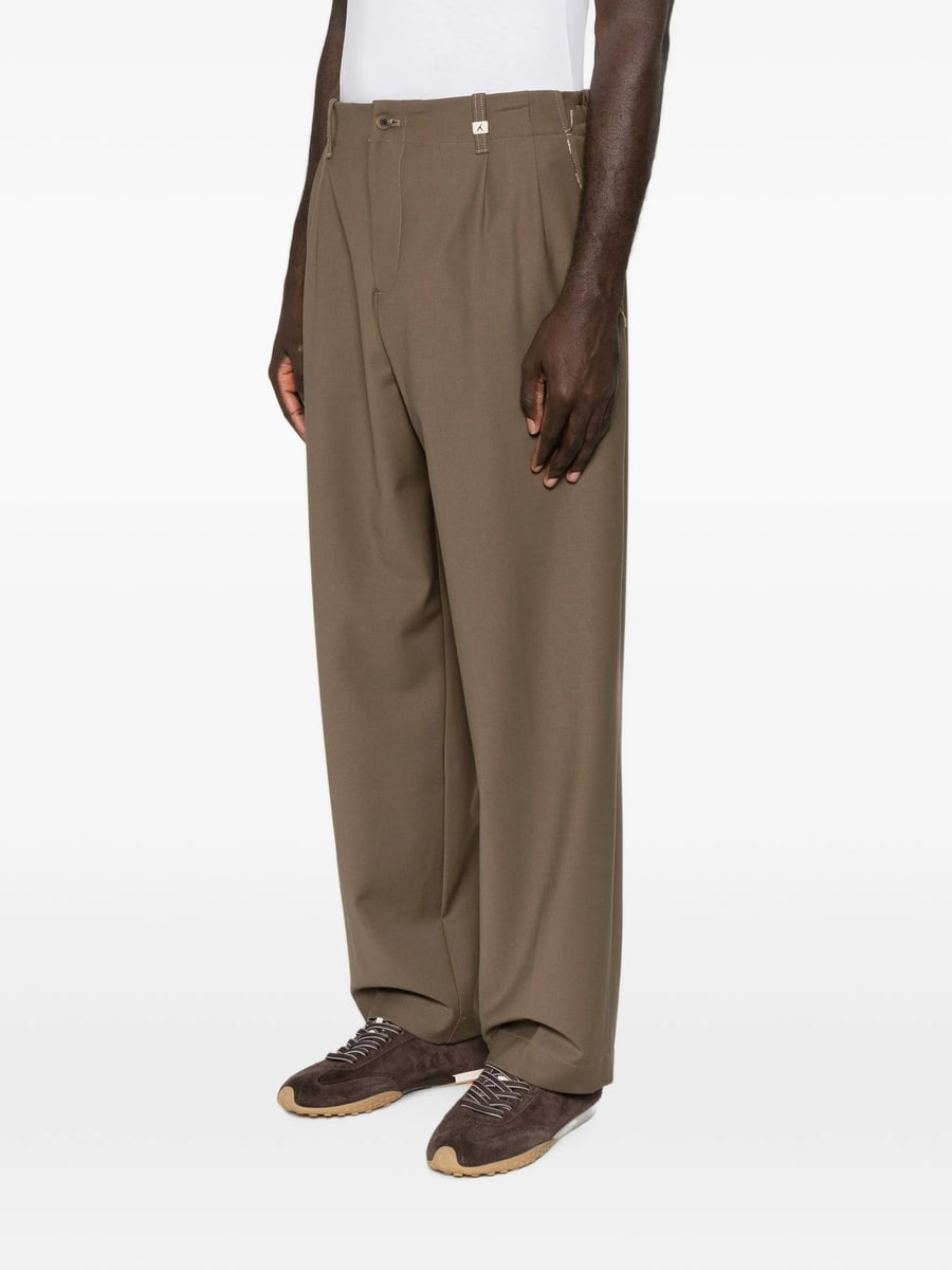 Myths Myths Pleated-front Straight-leg Trousers, view 2